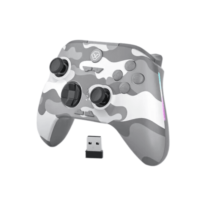 AOLION AL-NS2286H Camouflage Grey RGB Tri-Mode Gaming Controller with Dual Hall Effect Linear Trigger - Image 2
